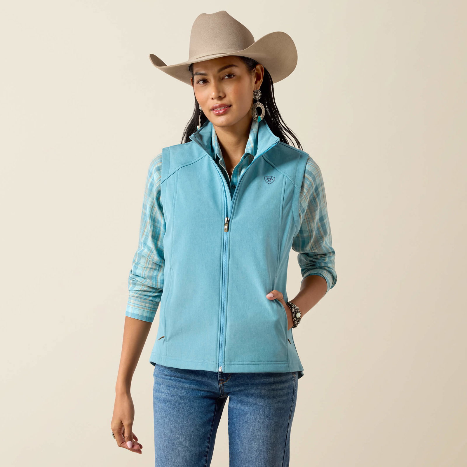 Women’s Ariat Logo Softshell Vest