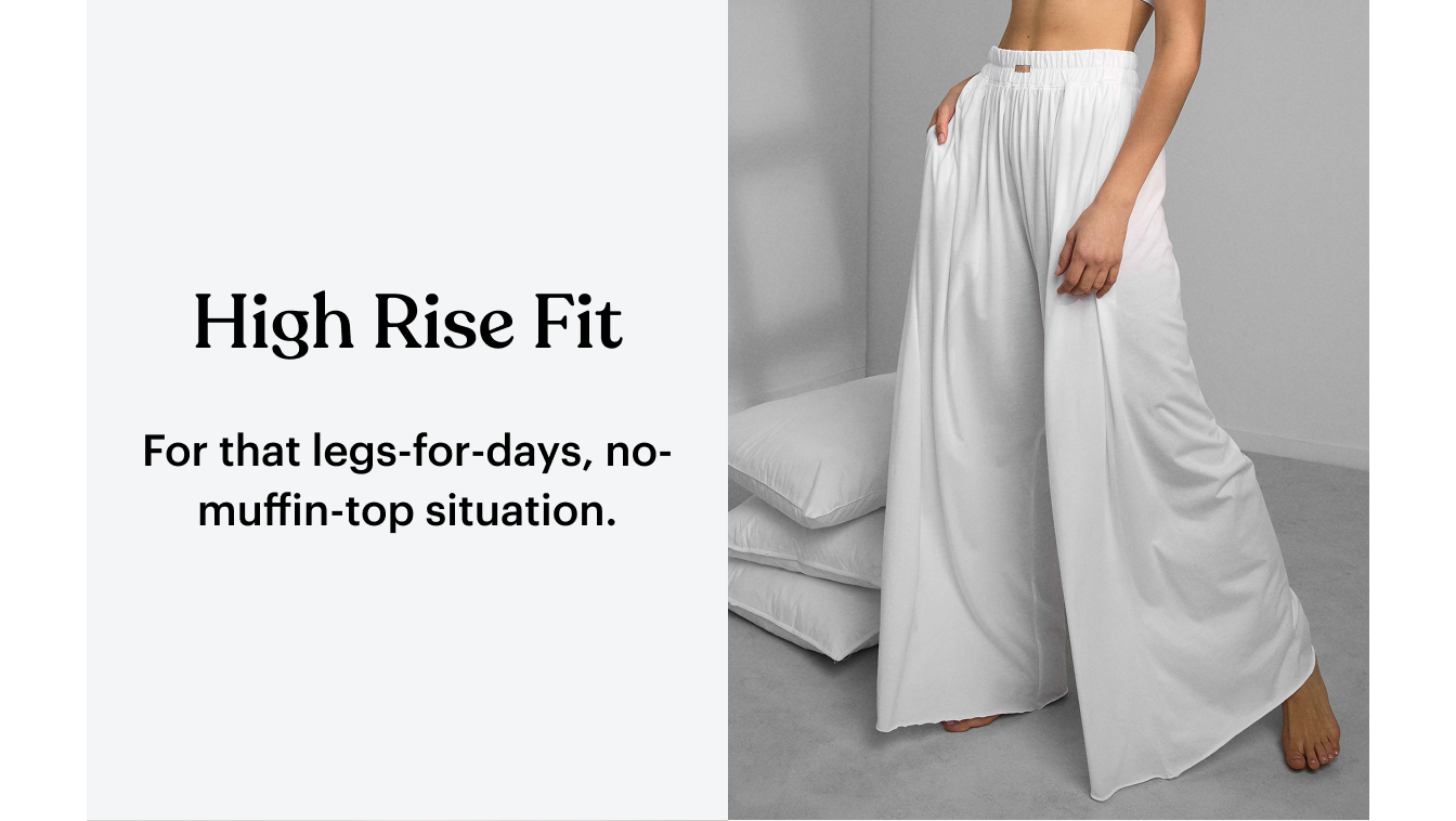 organic pima wide leg pant 