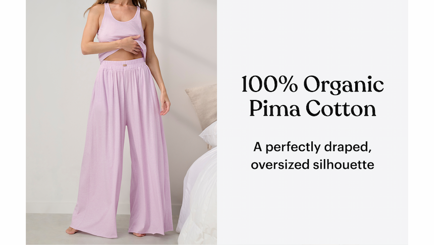 100% organic pima cotton 