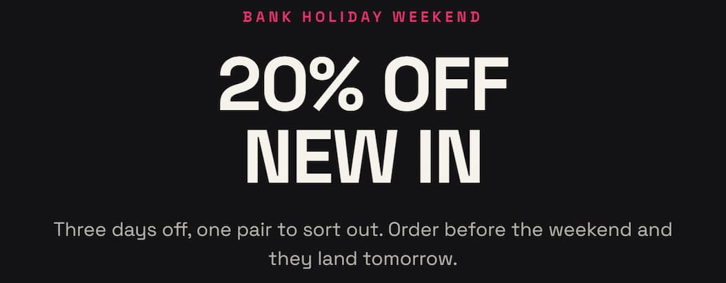 20% Off New In