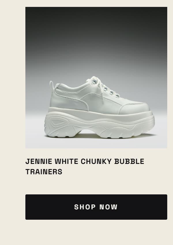 Jennie White Chunky Bubble Trainers