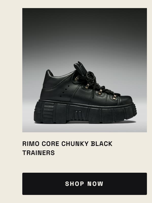 Rimo Core Chunky Black Trainers
