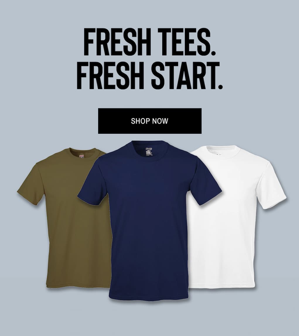 Fresh Tees. Fresh Start. Shop Now.