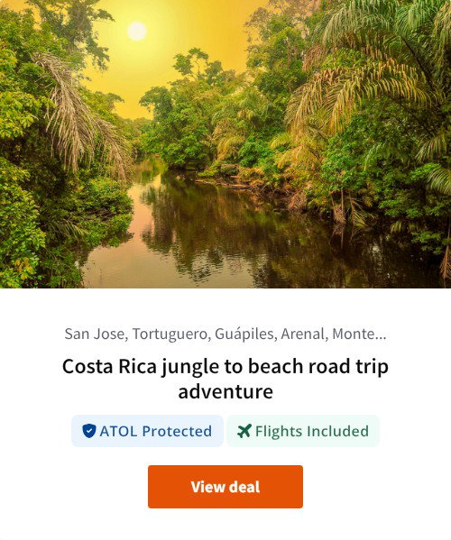 Costa Rica jungle to beach road trip adventure