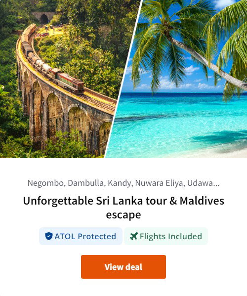 Unforgettable Sri Lanka tour &amp; Maldives escape