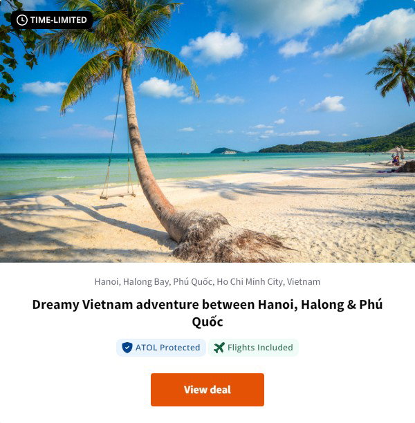 Dreamy Vietnam adventure between Hanoi, Halong & Phú Quốc