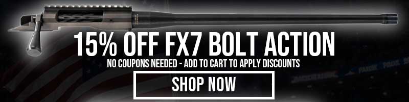 15% OFF FX7 BOLT ACTION - SHOP NOW