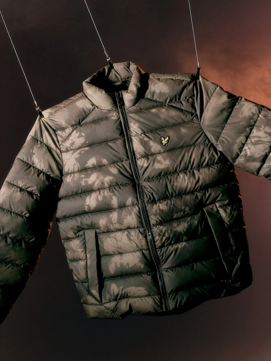 Heat Reactive Quilted Jacket in Washed Brown / Cove