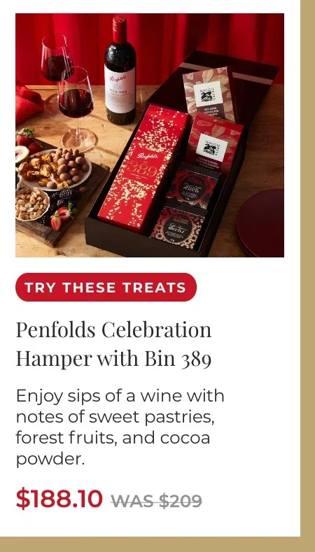 Penfolds Celebration Hamper with Bin 389