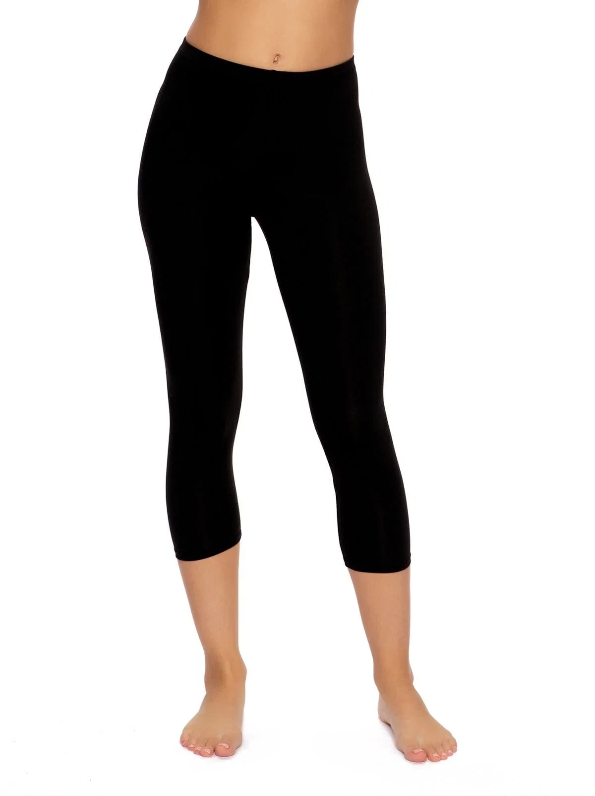 Image of Cotton Modal Capri Leggings