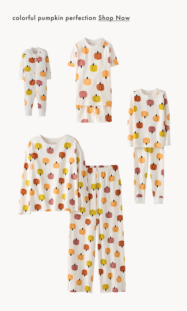 colorful pumpkin family match set | SHOP NOW