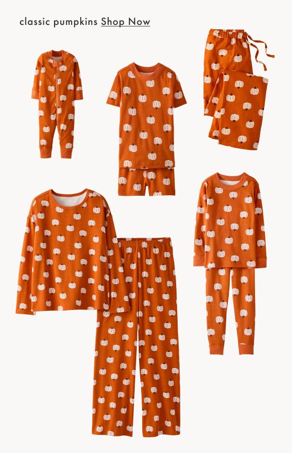 classic pumpkins family match set | SHOP NOW
