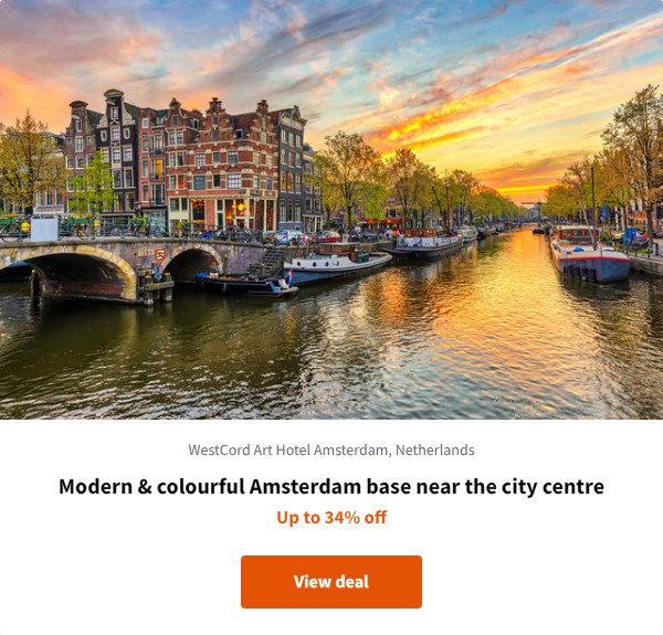 Modern & colourful Amsterdam base near the city centre