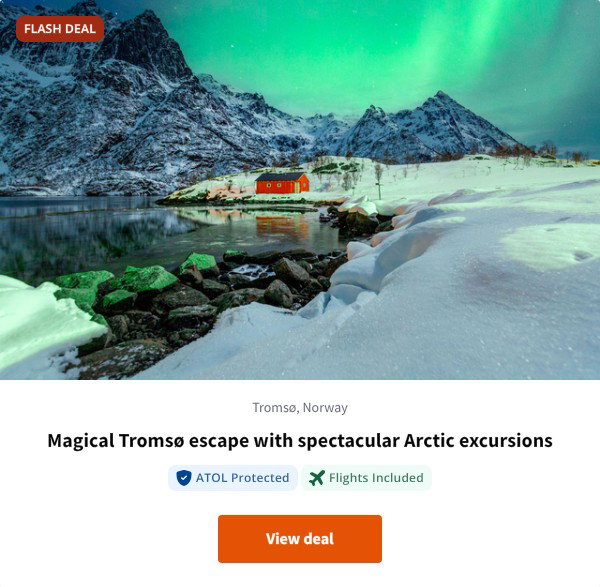 Magical Tromsø escape with spectacular Arctic excursions