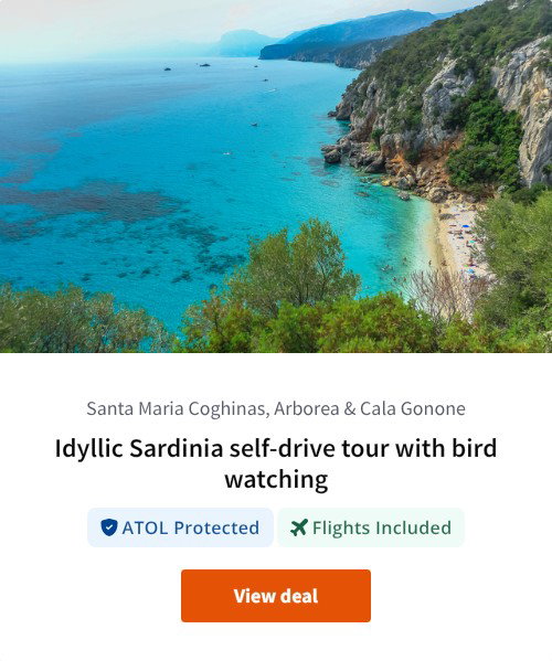 Idyllic Sardinia self-drive tour with bird watching