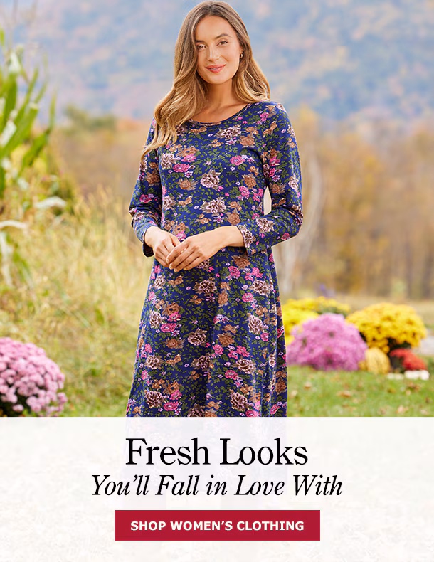 Fresh Looks You'll Fall in Love With. Shop Women's Clothing. Floral Cotton Knit A-Line Dress