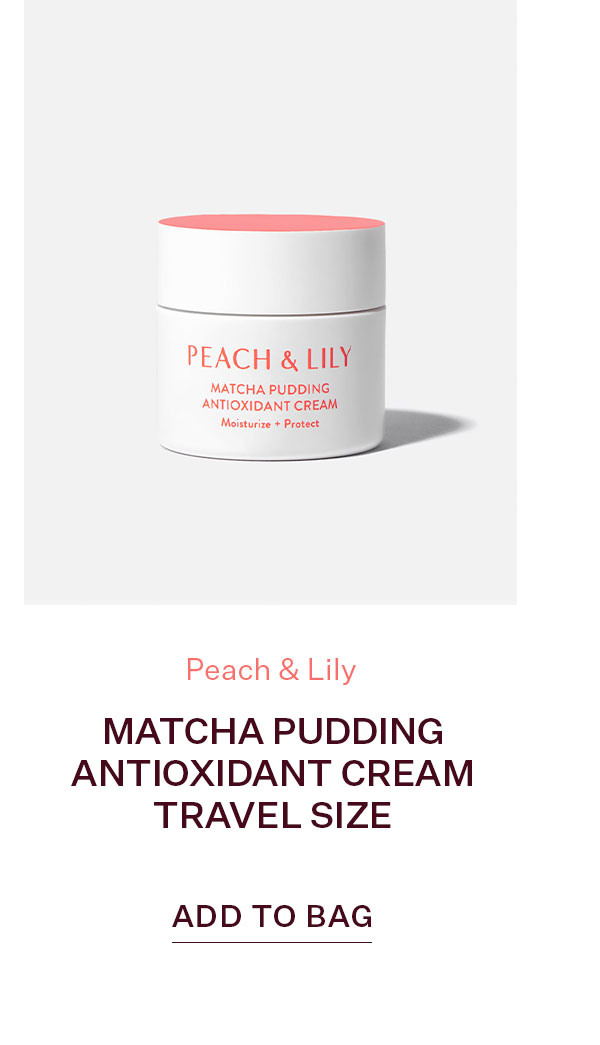 Matcha Pudding Antioxidant Cream Travel Size