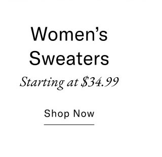 Men's sweaters starting at $39.99     Shgop now