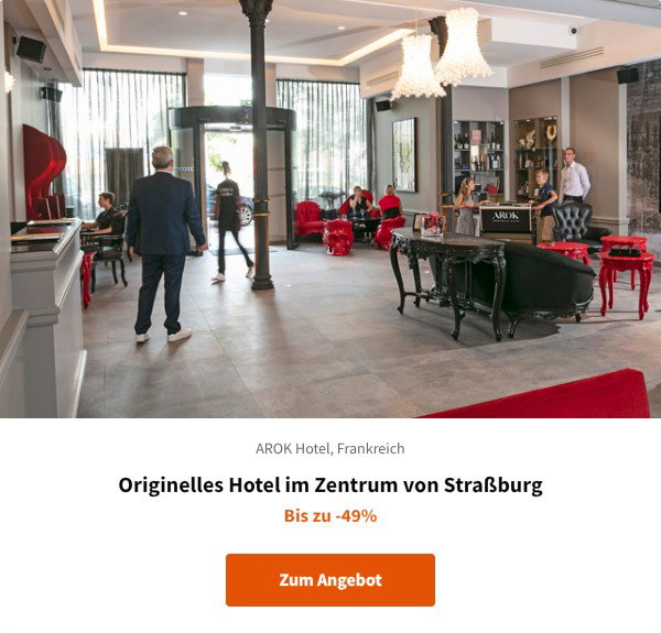 Originelles Hotel im Zentrum von Straßburg