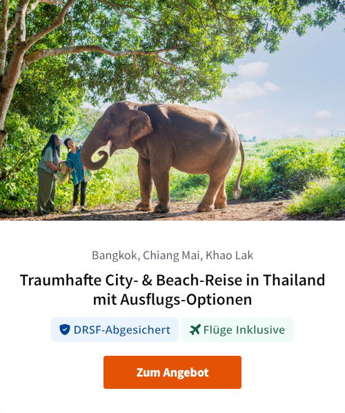 Traumhafte City- &amp; Beach-Reise in Thailand mit Ausflugs-Optionen