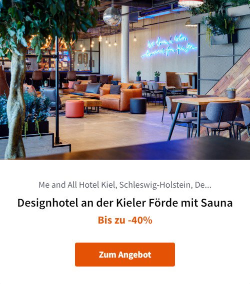 Designhotel an der Kieler Förde mit Sauna