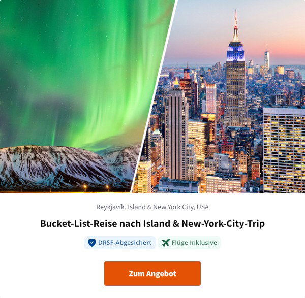 Bucket-List-Reise nach Island & New-York-City-Trip