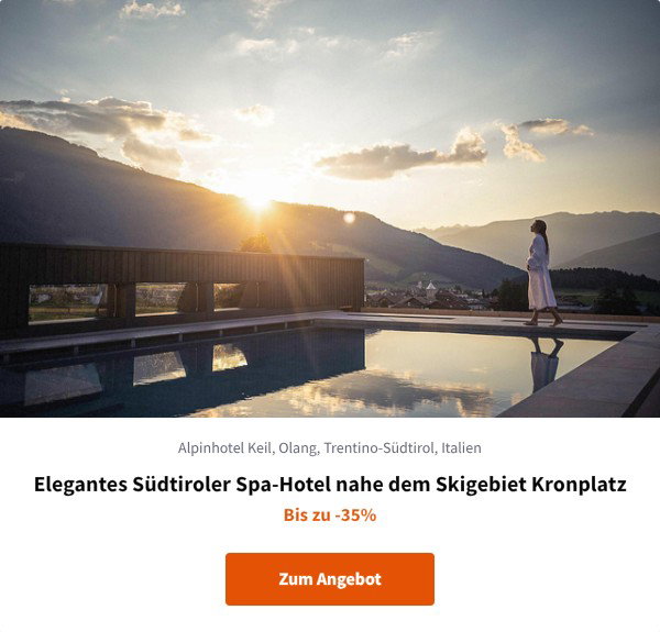 Elegantes Südtiroler Spa-Hotel nahe dem Skigebiet Kronplatz