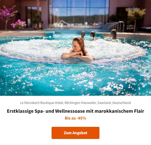 Erstklassige Spa- und Wellnessoase mit marokkanischem Flair
