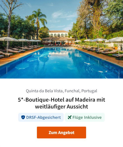 5*-Boutique-Hotel auf Madeira mit weitläufiger Aussicht