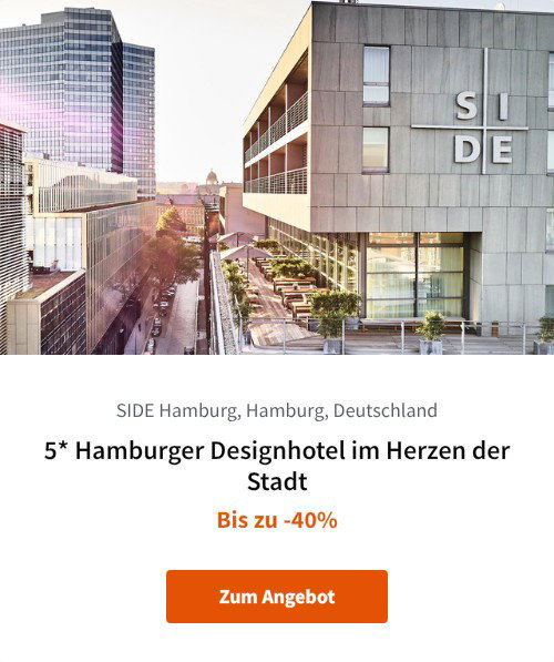 5* Hamburger Designhotel im Herzen der Stadt