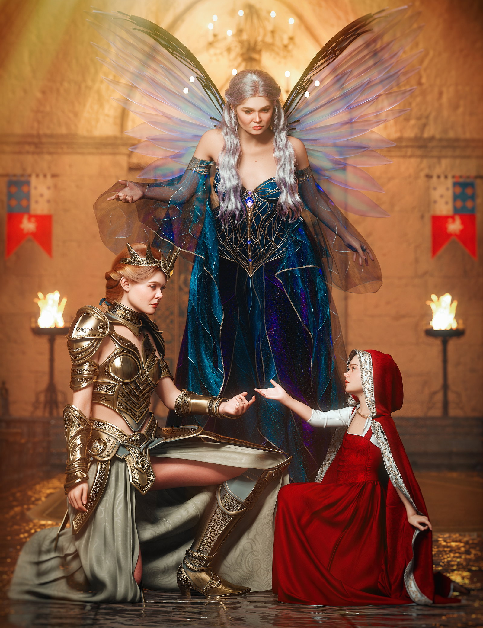 Fairy Princess Warrior Outfit Bundle for Genesis 9