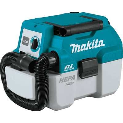 Makita 18V LXT Brushless 2-Gal. Wet/Dry Dust Extractor/Vacuum, HEPA Filter, Tool Only, Model# XCV11Z