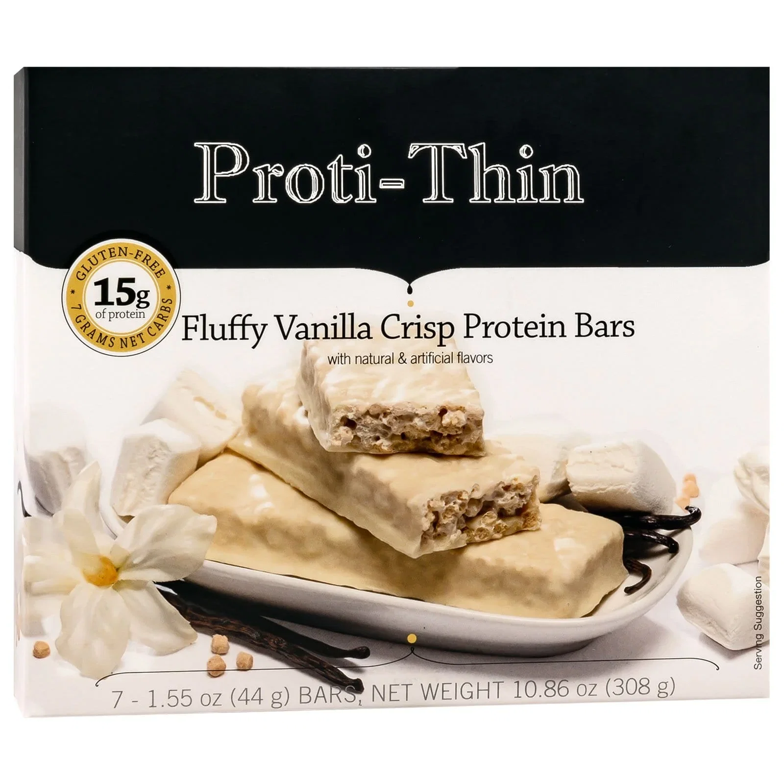 Image of Proti-thin Vlc Protein Bar - Fluffy Vanilla Crisp - 7/box