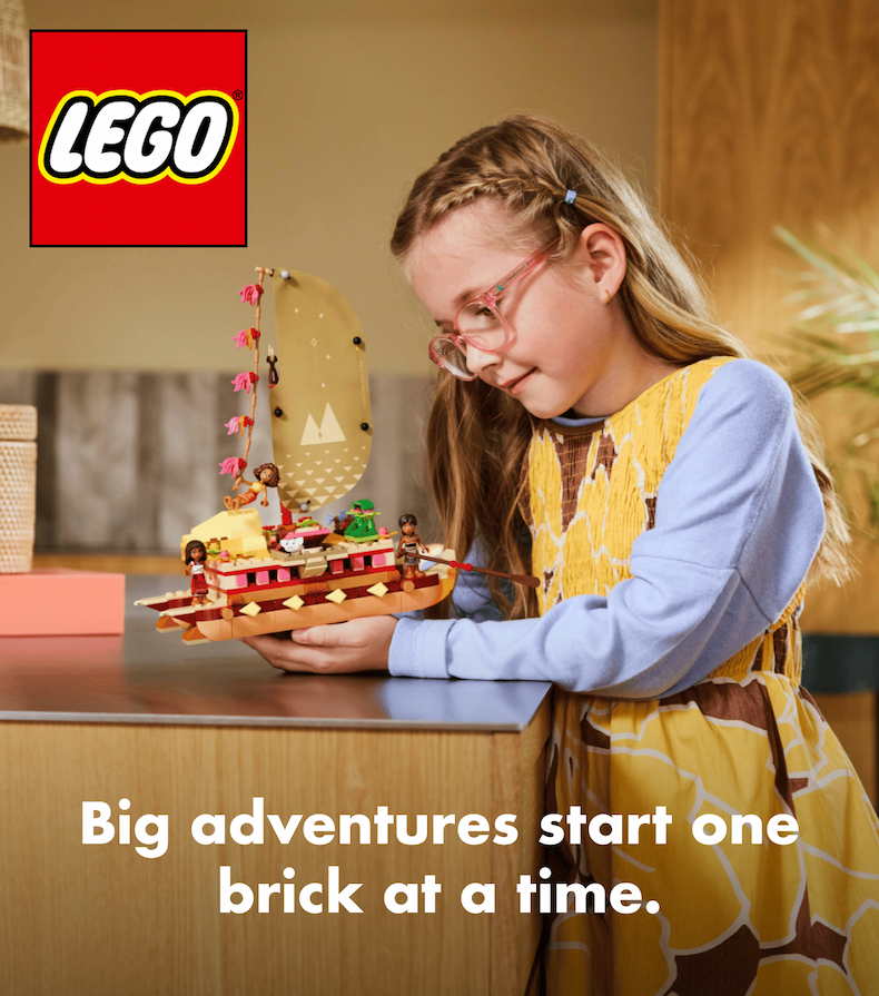 LEGO. Big adventures start one brick at a time.