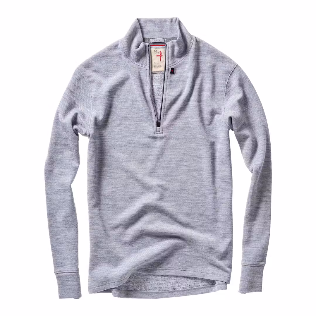 Wool Cotton Quarter Zip