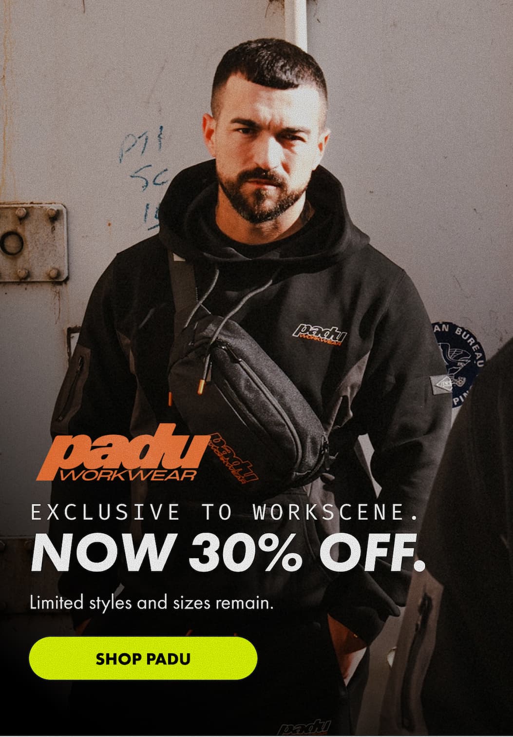 EXCLUSIVE TO WORKSCENE. NOW 30% OFF | SHOP PADU