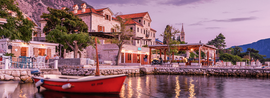 Small town on the water