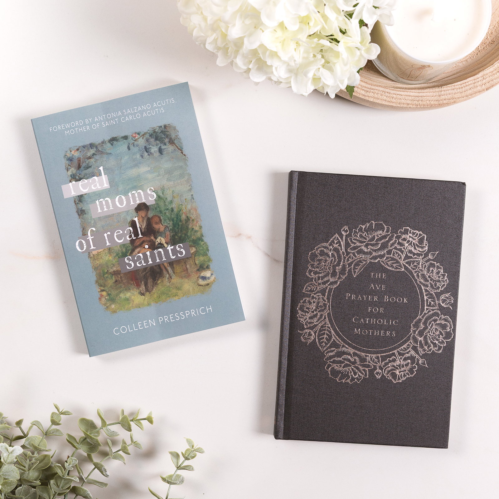 Real Moms of Real Saints and The Ave Prayer Book for Catholic Mothers set