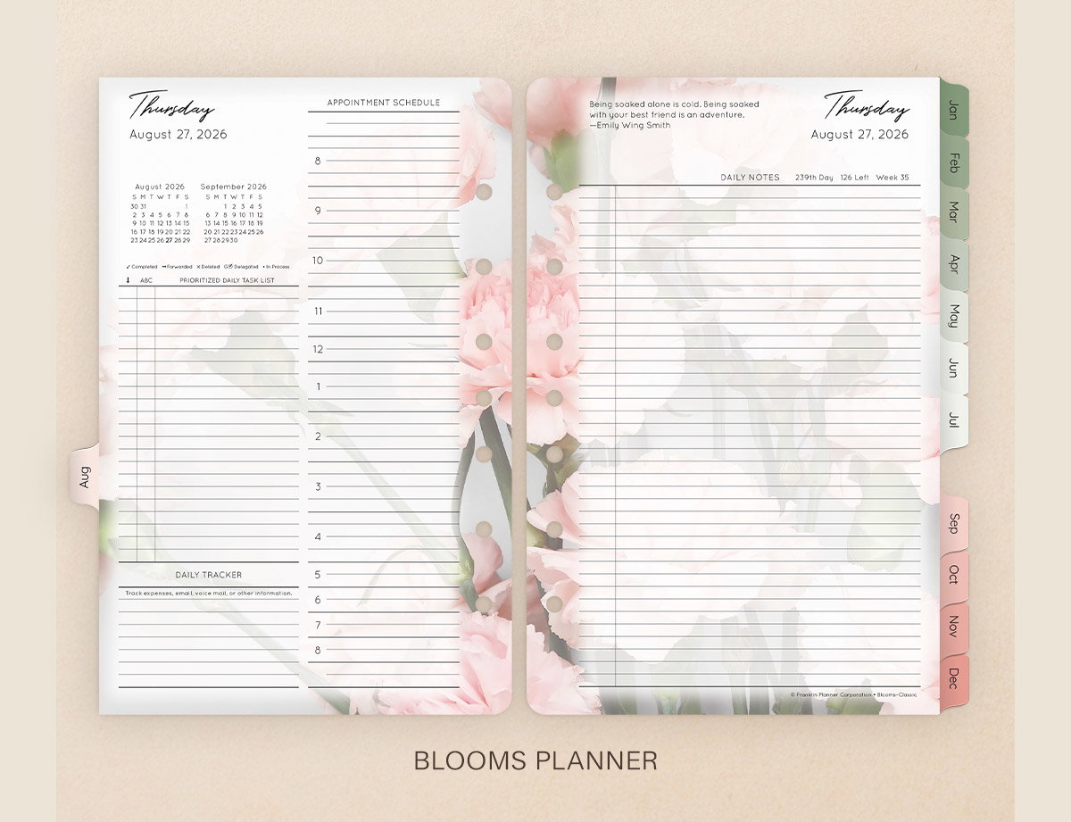 Blooms Planner.