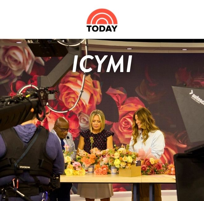 Christina joined the hosts of the TODAY Show for a flower gifting DIY