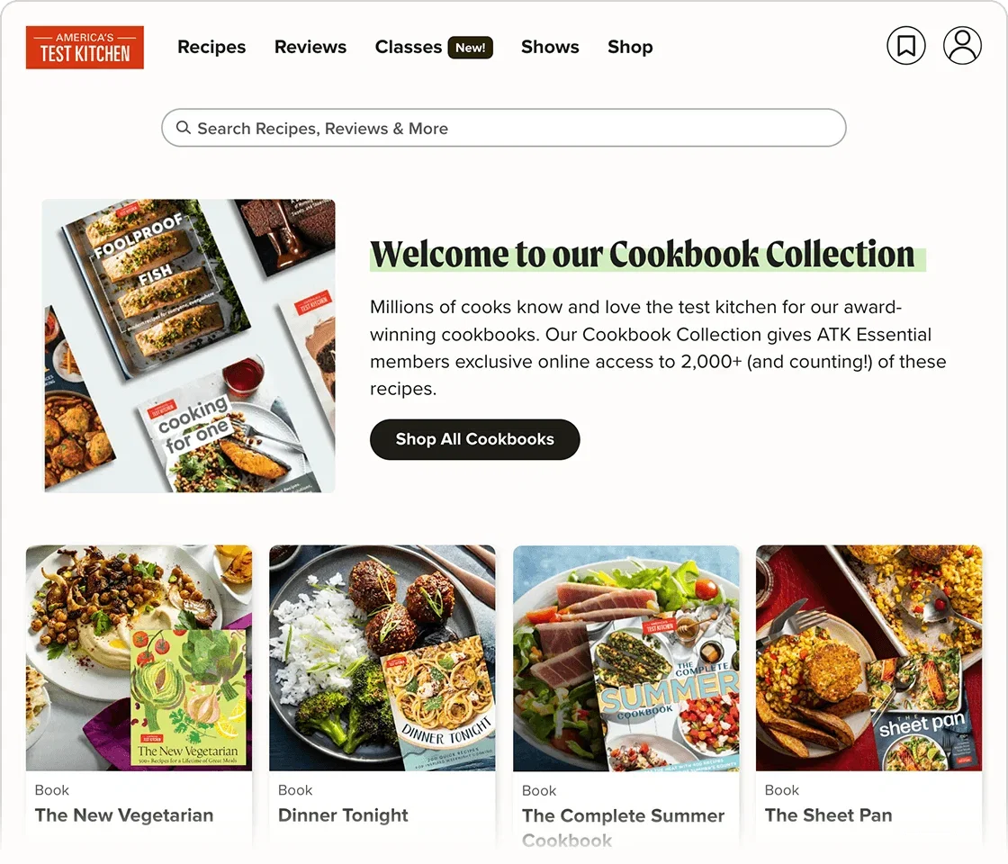 Online Cookbook Collection