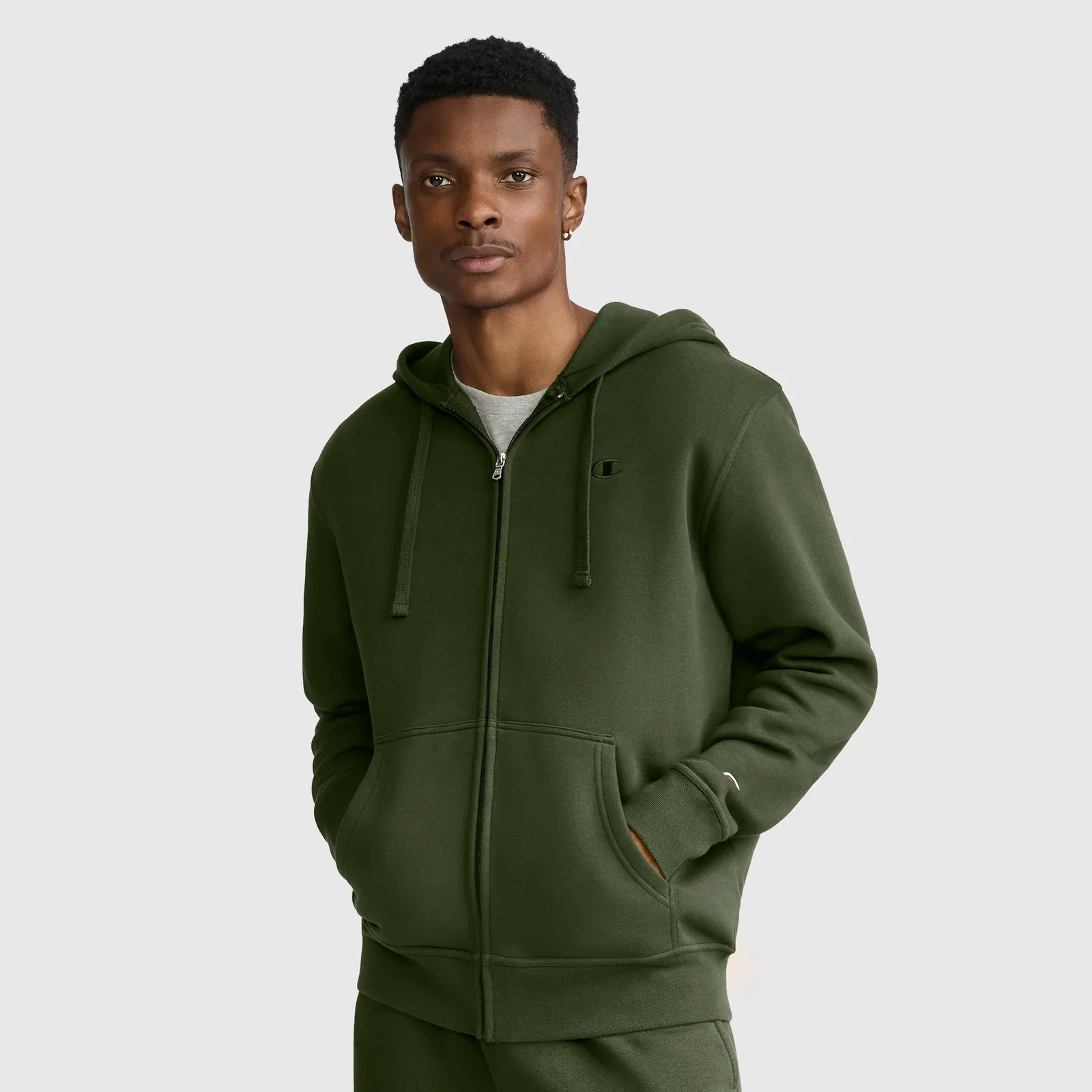 Image of Powerblend Full-Zip Hoodie, C Logo