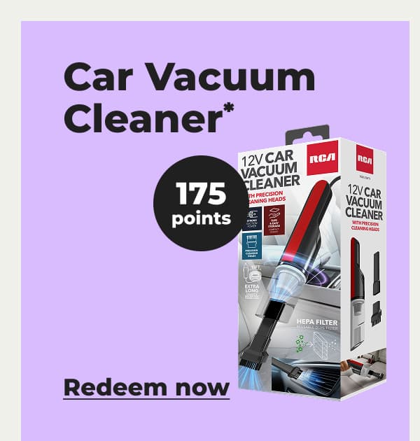 Car Vacuum Cleaner* - Redeem now