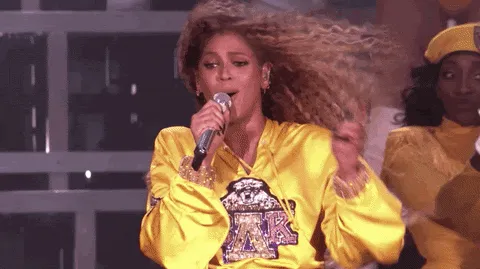 Beyonce singing, "No, no, no."