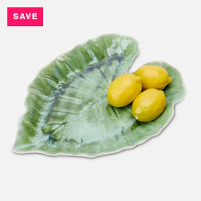 Humble & Mash Green Leaf Platter, 39cm
