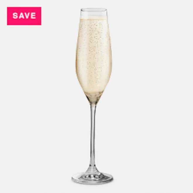 Yuppiechef Lead-Free Crystal Classic Champagne Flutes, Set of 4