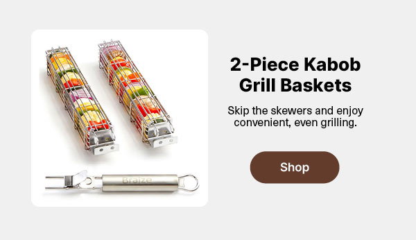 2-Piece Kabob Grill Baskets