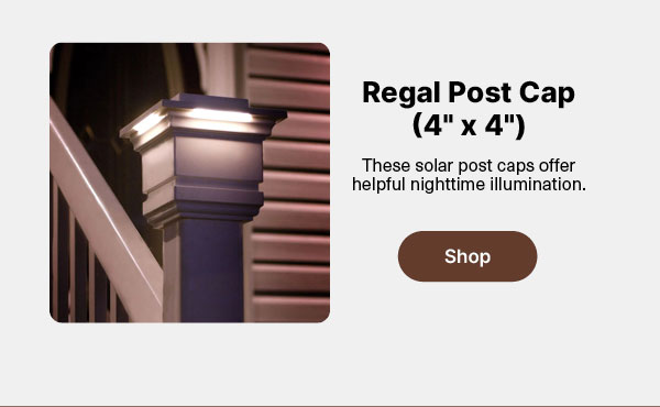 Regal Post Cap (for 4 inch Square Post)