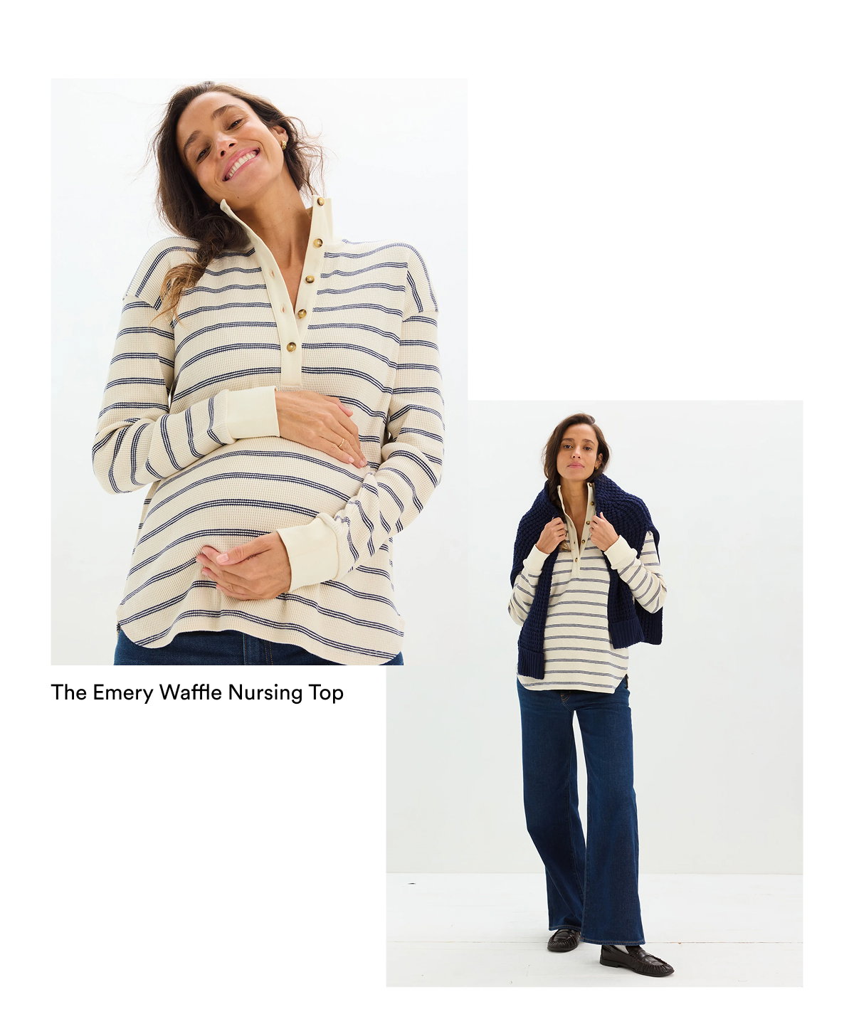 The Emery Waffle Nursing Top