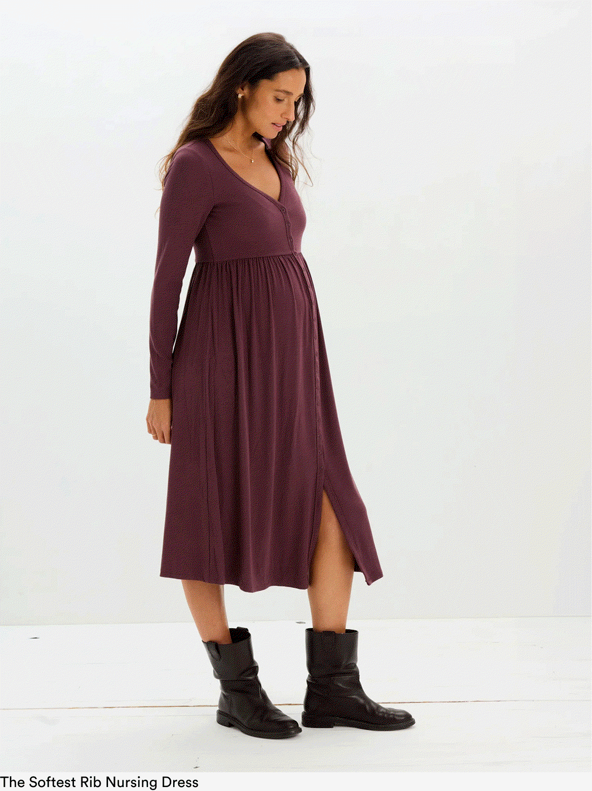 The Softest Rib Nursing Dress